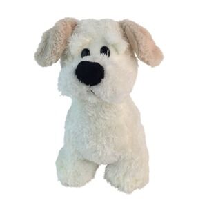 GANZ Ralph Dog Plush 9in White Tan Shaggy Puppy Stuffed Animal Toy H12510
